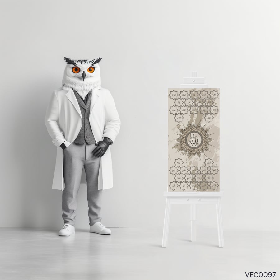 أسماء الله كستنائي معتق - VEC0097