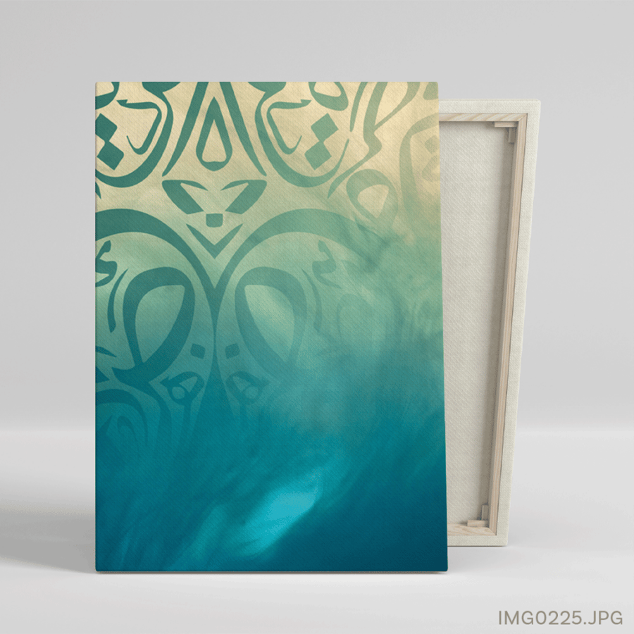 منقوشة فيروزية - (T-IMG0225)