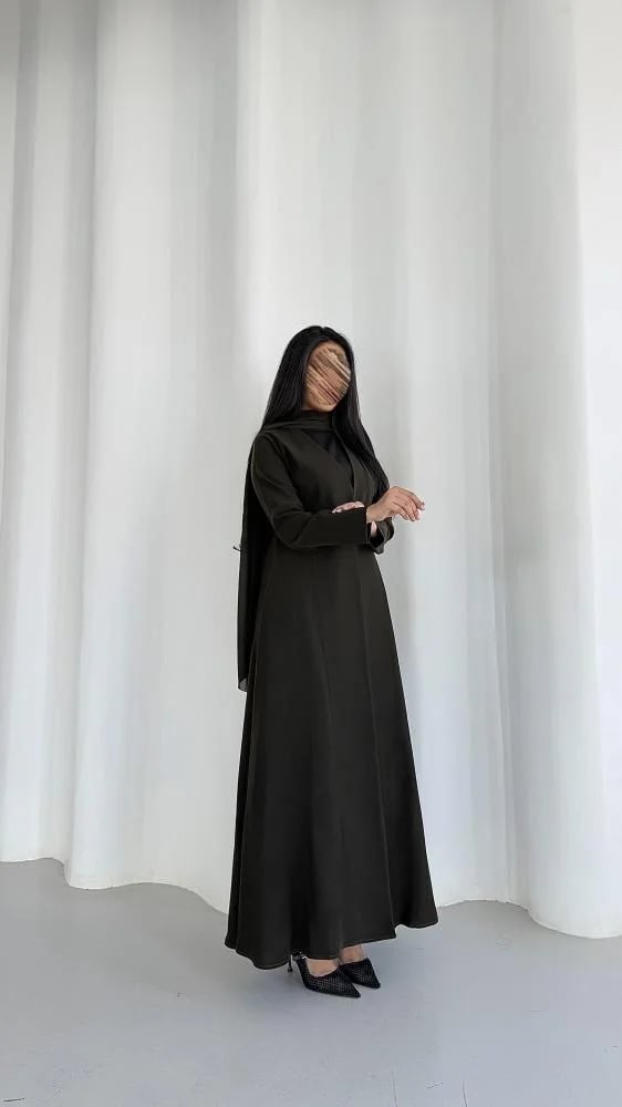 عباية كريب سيراميك اندونيسي زيتي نص كلوش