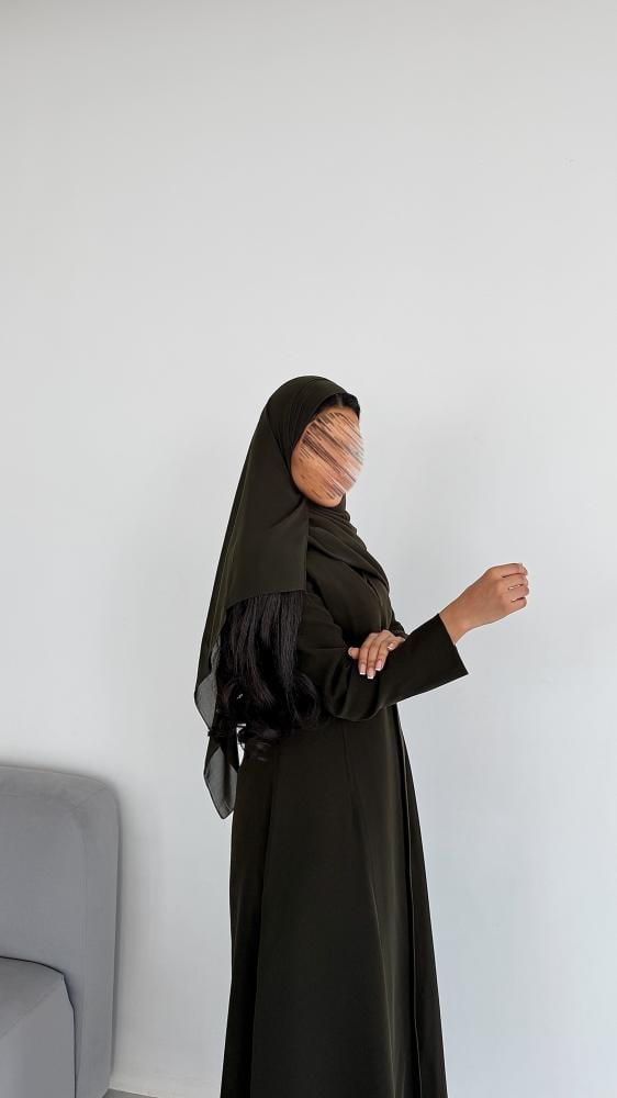 عباية كريب سيراميك اندونيسي زيتي نص كلوش