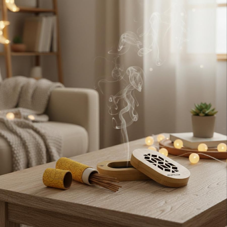 مجموعة (12) من مباخر ذكية اعواد ميني انيقة لنشر روائح البخور