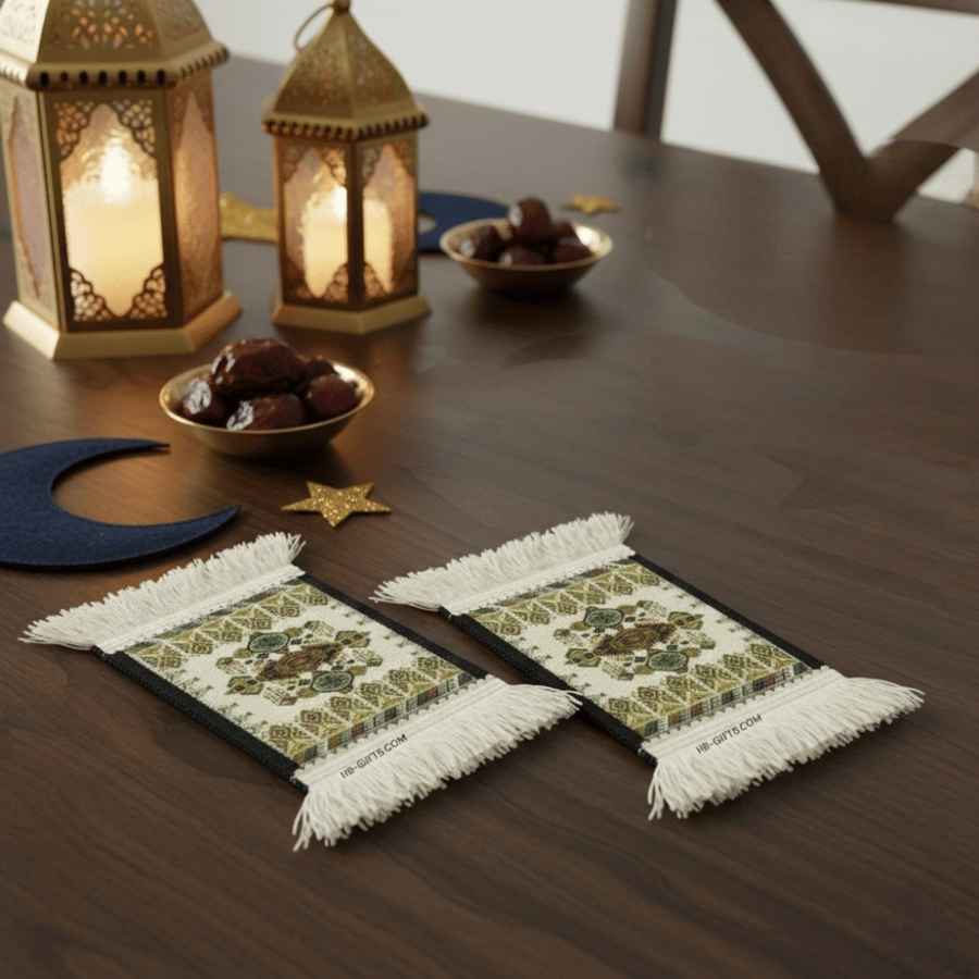 مجموعة (12) من كوسترات رمضانيه انيقة لتنسيق سفره وتوزيعات رمضان بمقاس 43x29 سم
