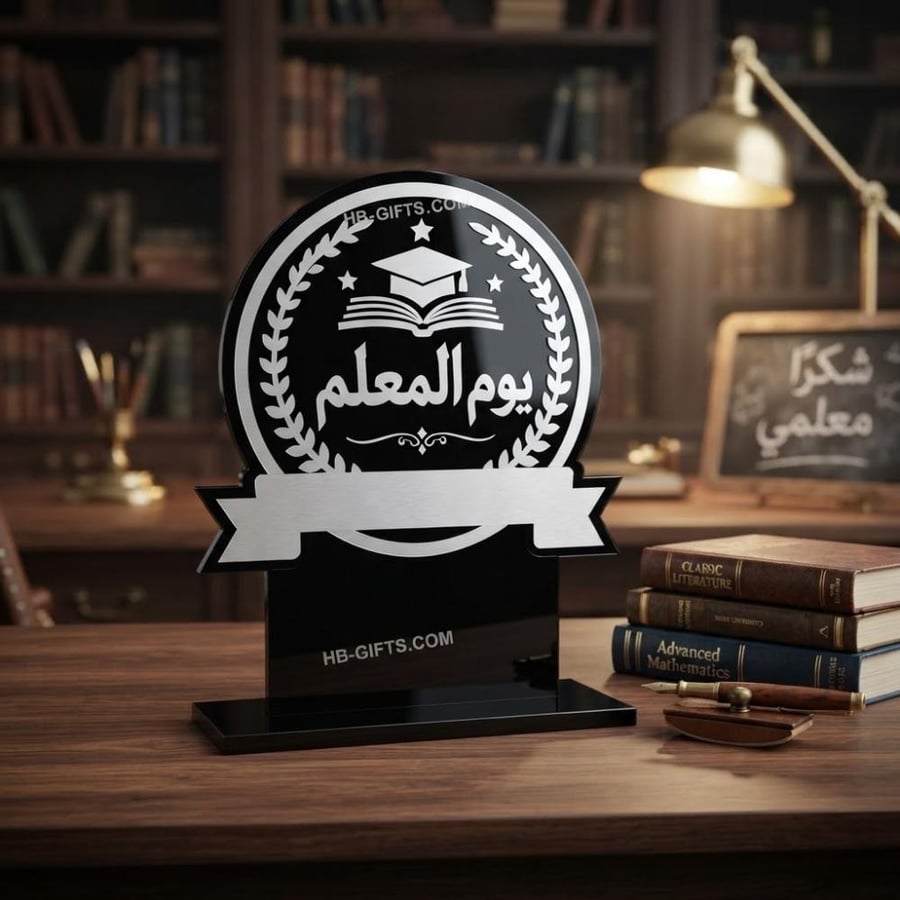 مجموعه (12) من درع تكريم انيق للمعلمين والمعلمات في يوم المعلم