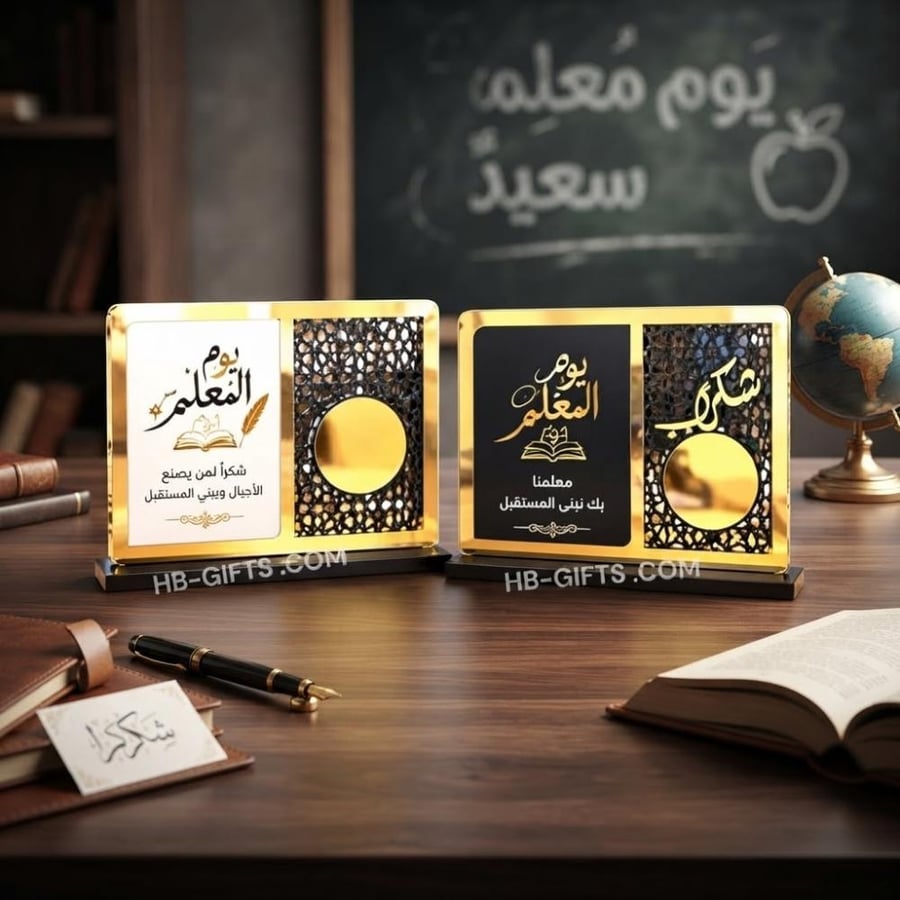 مجموعه (12) من درع تكريم انيق للمعلمين والمعلمات في يوم المعلم