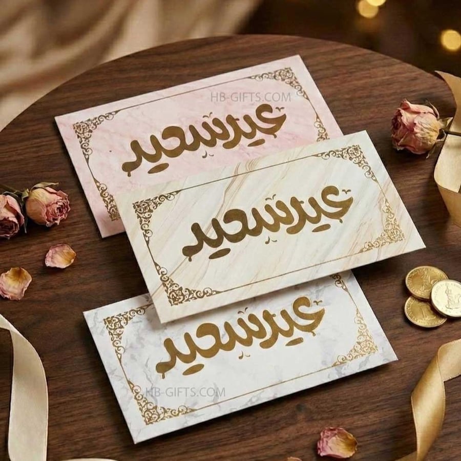 مجموعة (12) من ظروف انيقة لتقديم العيديات في عيد الفطر المبارك