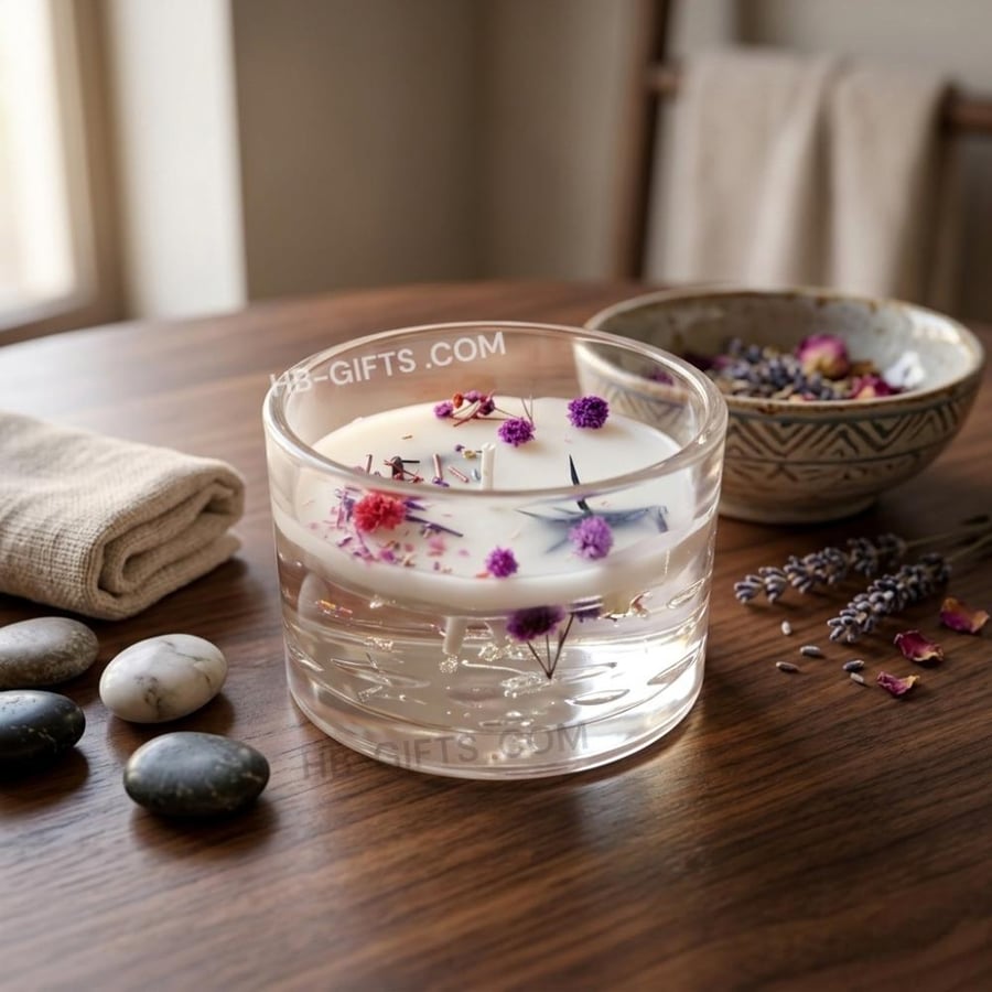 شموع ديكورية عطره مصممة بكأس زجاجي شفاف