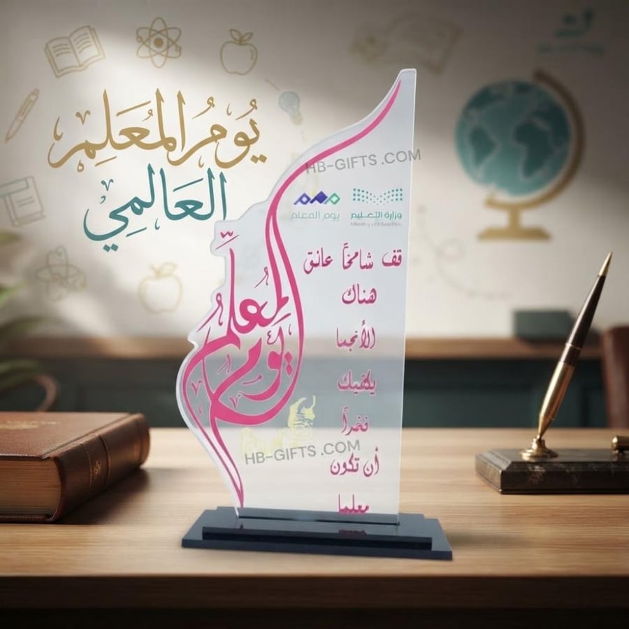مجموعه (12) من درع تكريم انيق للمعلمين والمعلمات في يوم المعلم