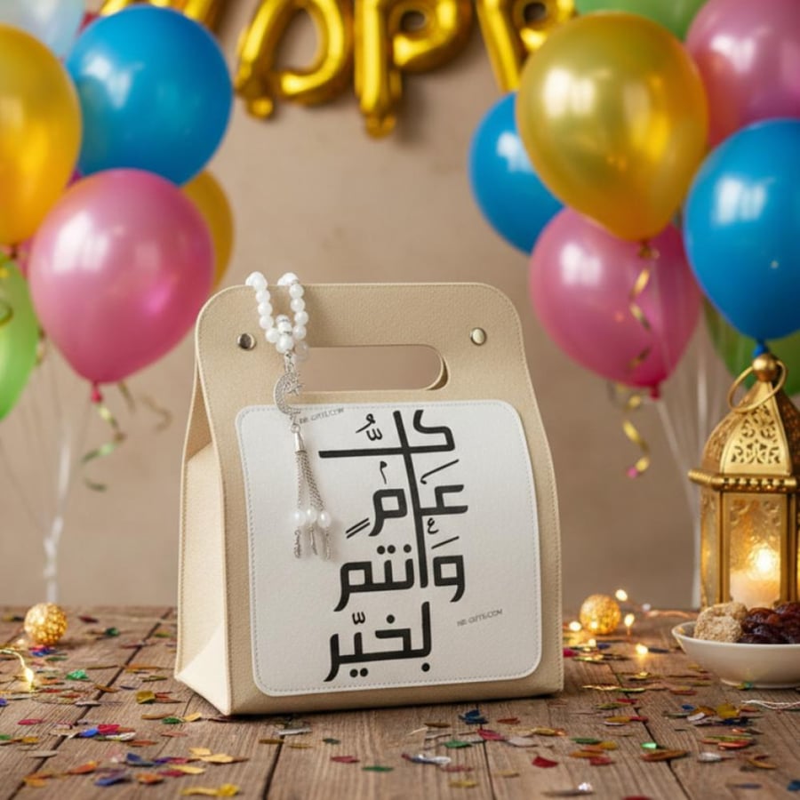 مجموعة (12) من شنط توزيعات جلد انيقة لتنسيق هدايا وتنوزيعات عيد الفطر
