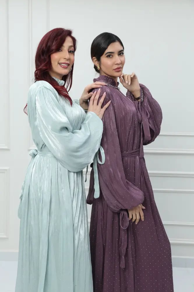 فستان اورجانزا كويتي لون بنفسجي موديل CH6-116