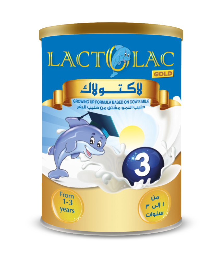 لاكتولاك، جولد رقم 3 حليب أطفال - 400 جم