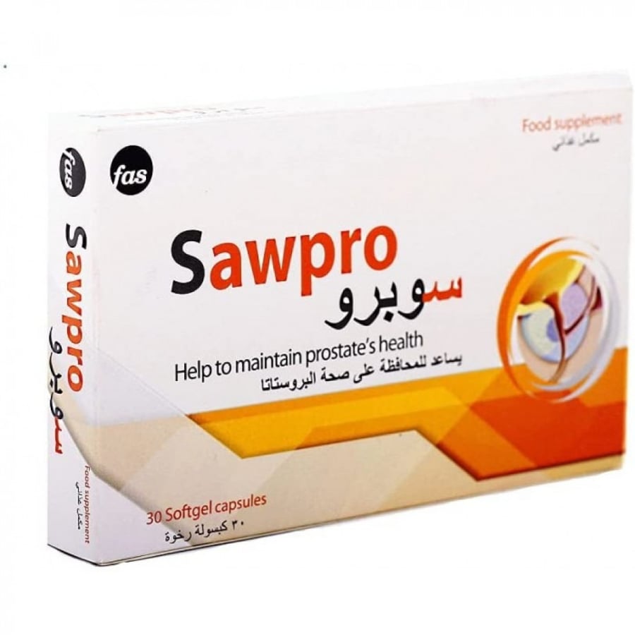 سوبرو مكمل غذائي لصحة البروستاتا 30 كبسولة