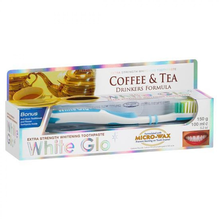 White Glow Toothpaste for whitening teeth with a smoker's formula