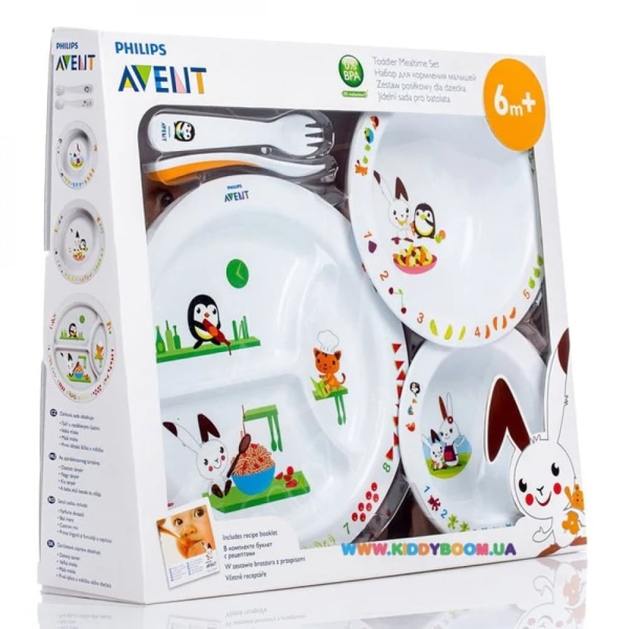Children's first steps dining utensils set consisting of Philips 5 pieces