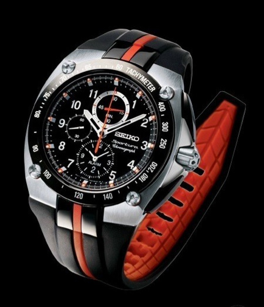 Seiko Sportura Alarm Chronograph SNAE07P1 SNAE07P SNAE07 Men's Watch