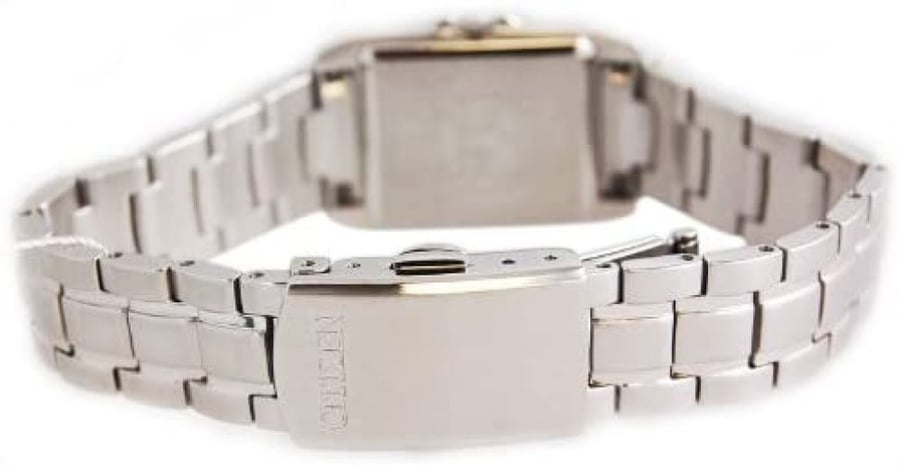 Citizen Eco-drive Black Dial Stainless Steel Silver For women Watch-EP5760-50E