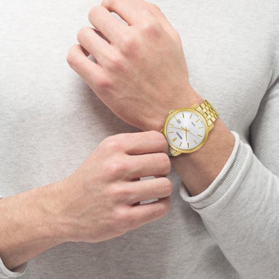 Seiko Casual Analog White Dial Men's Watch-SUR264P1