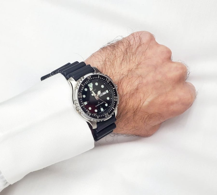 CITIZEN Promaster Diver's 200M 5502-S012813 GN-4-S Vintage Watch