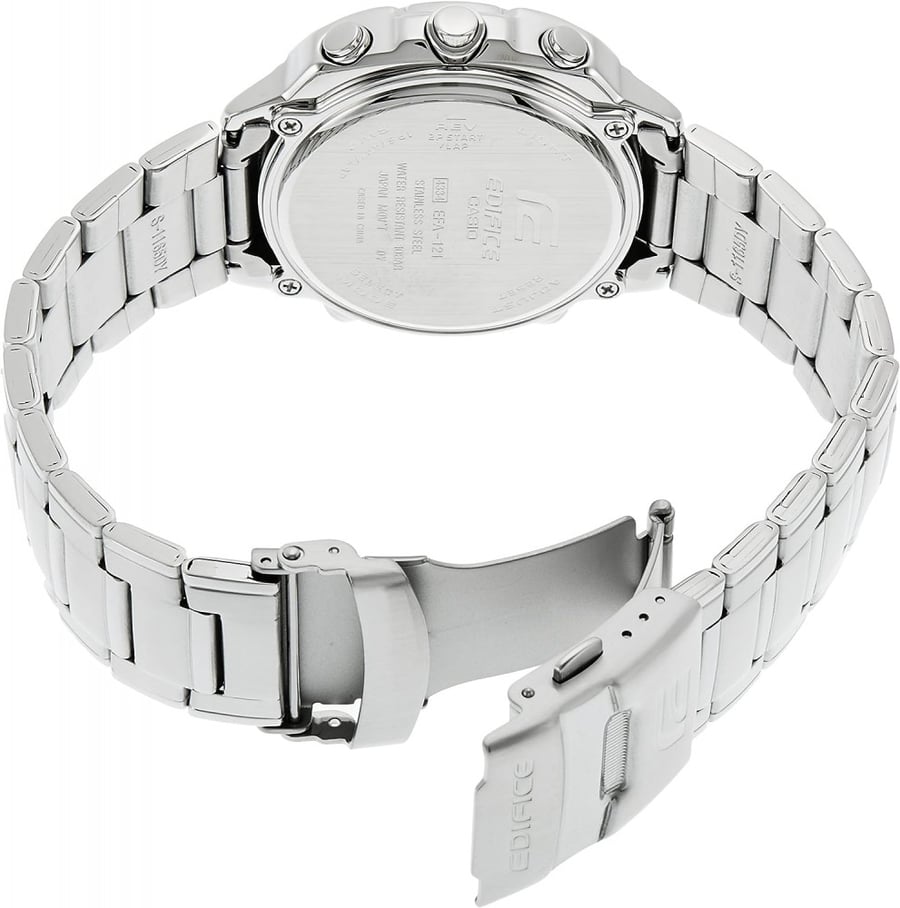 Casio Edifice Analog-Digital Black Dial Men's Watch - EFA-121D-1AVDF