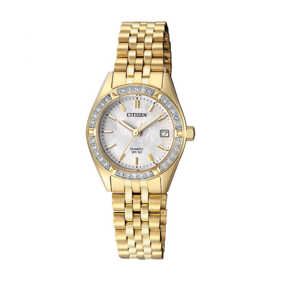 Citizen Women's EU6062-50D New Quartz Mother of Pearl Dial Wrist Watch