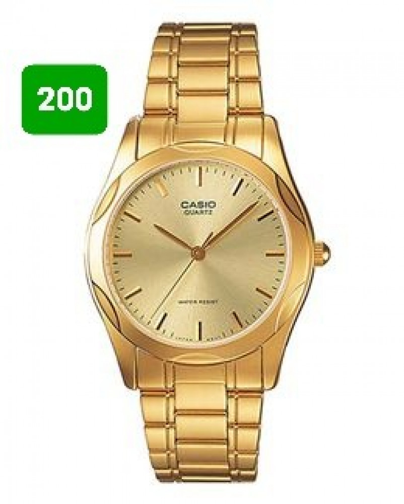 ساعة كاسيو كوارتز انالوج كلاسيكية ستانلس ستيل ذهبي للرجال - MTP-1275G-9ADF