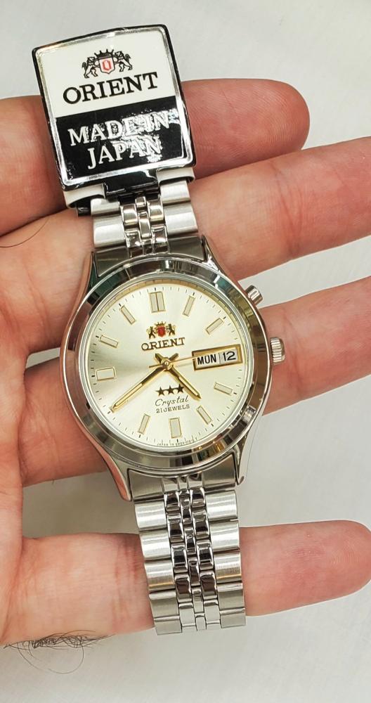 Orient, original Japanese watch, automatic, with two silver dates MEN SEM0301UC8-B