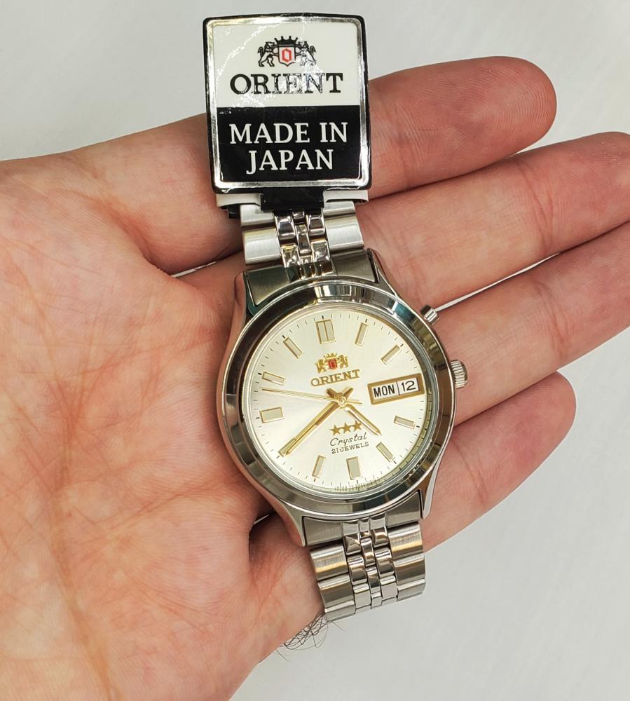 Orient, original Japanese watch, automatic, with two silver dates MEN SEM0301UC8-B