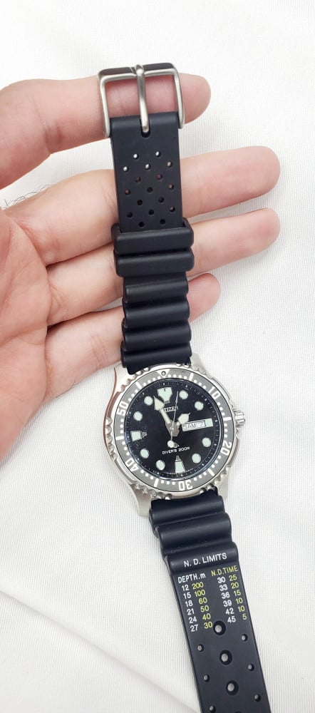 CITIZEN Promaster Diver's 200M 5502-S012813 GN-4-S Vintage Watch
