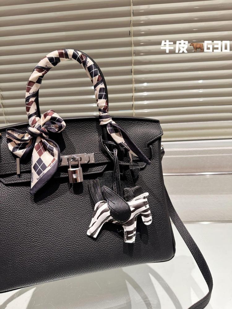 شنطة ارمز بيركن 30cm اكسسوار فضي