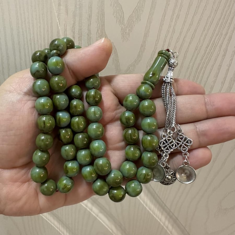 سبحة بكلايت بلجيكي أخضر ( داكن )