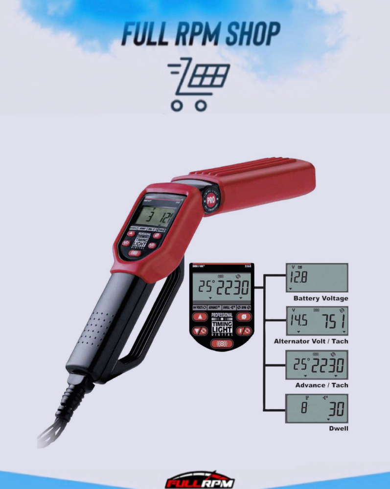 جهاز ضبط توقيت المحرك الاحترافي Pro Timing Light مع حقيبة