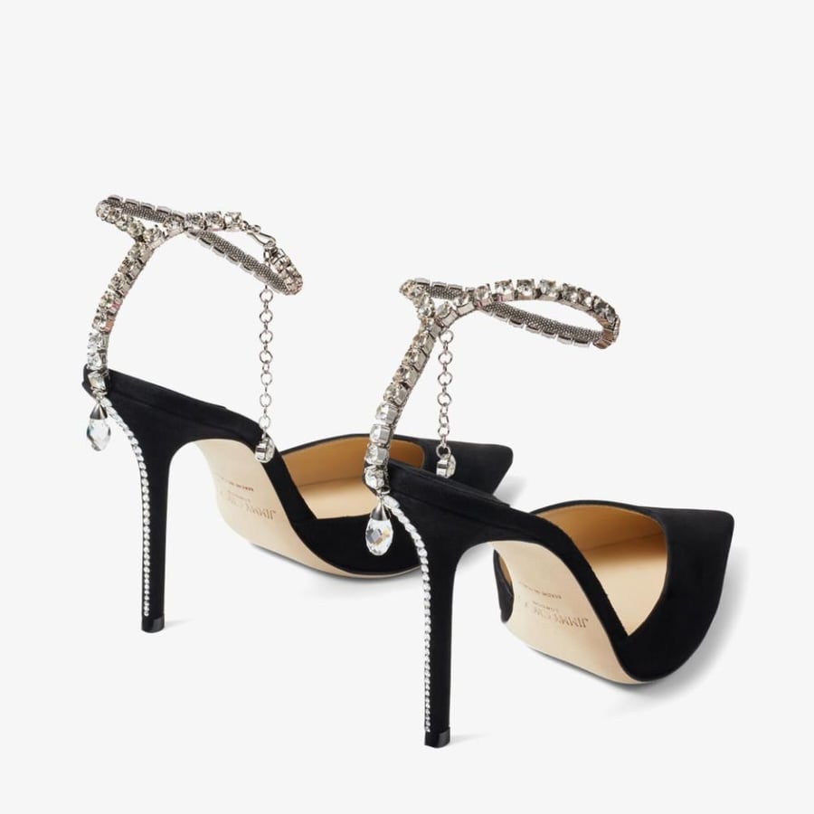 حذاء كعب مفتوح مرصّع من Jimmy Choo