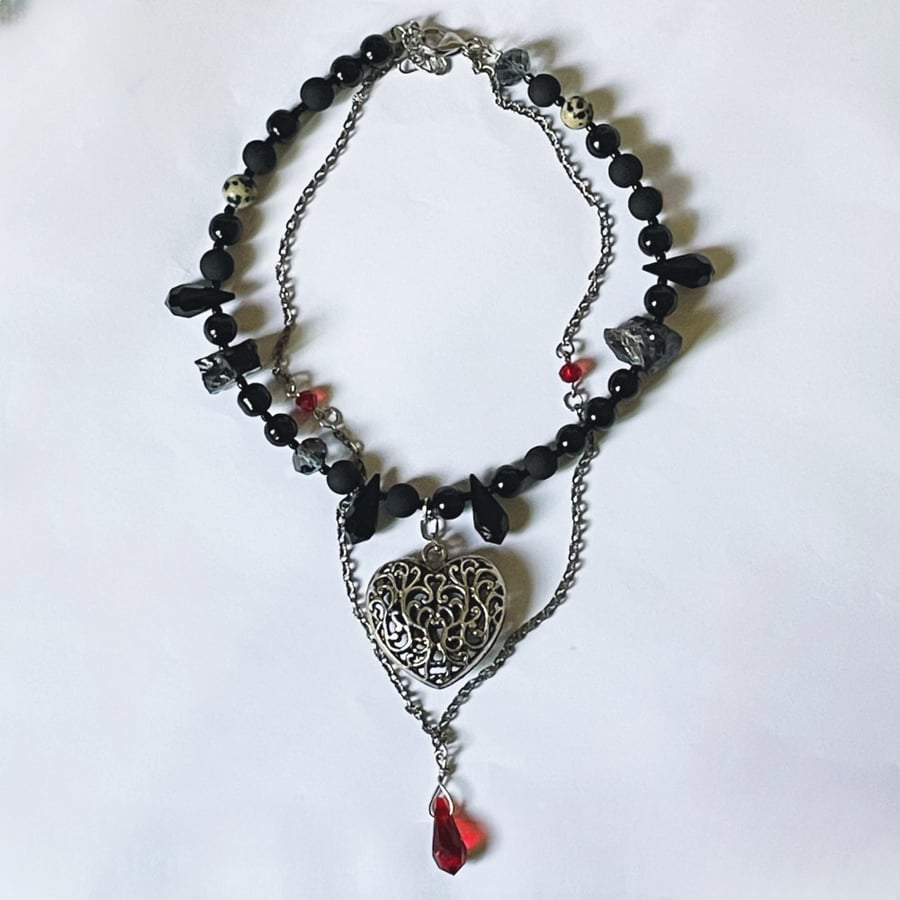 “chained” necklace