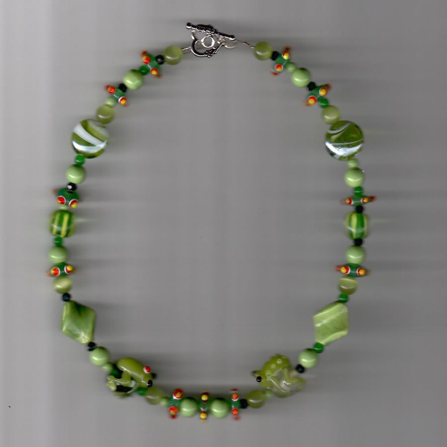 frog being necklace