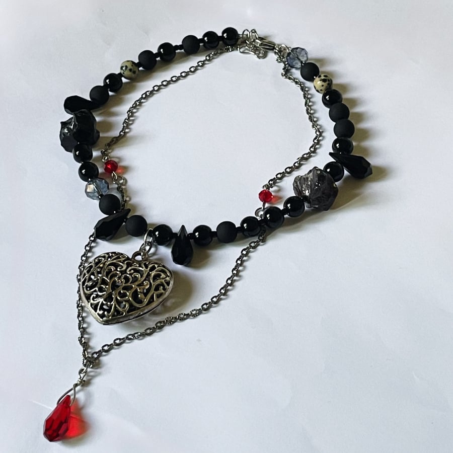 “chained” necklace