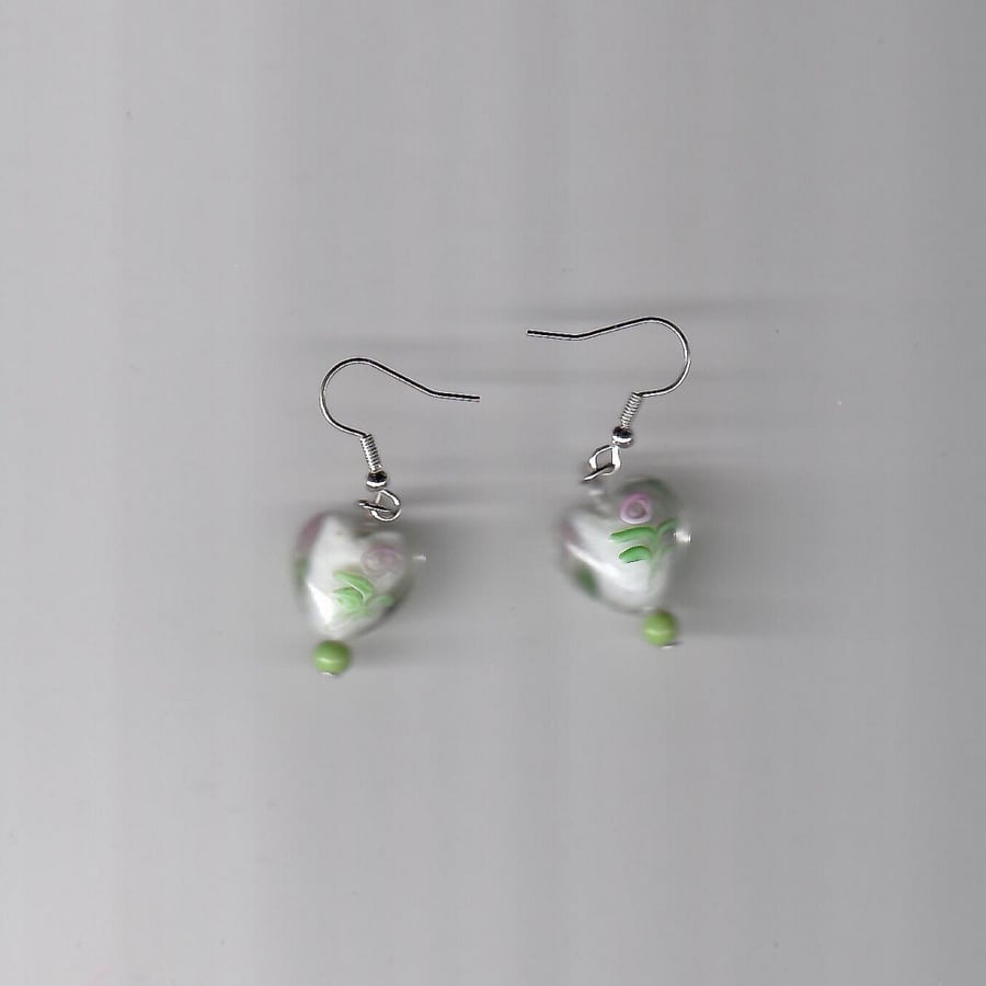 twin hearts earrings