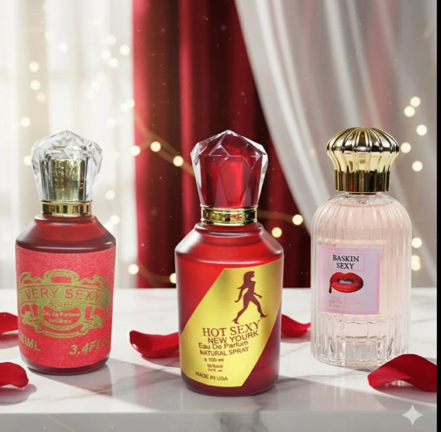 عطر مجموعة عطور فرمونية نسائية او دو بارفيوم - 3 فى 100 مل
