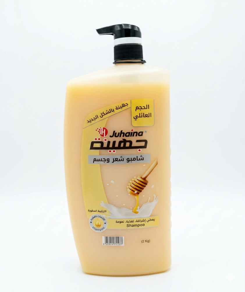 جهينه شامبو شعر وجسم بالعسل 2لتر