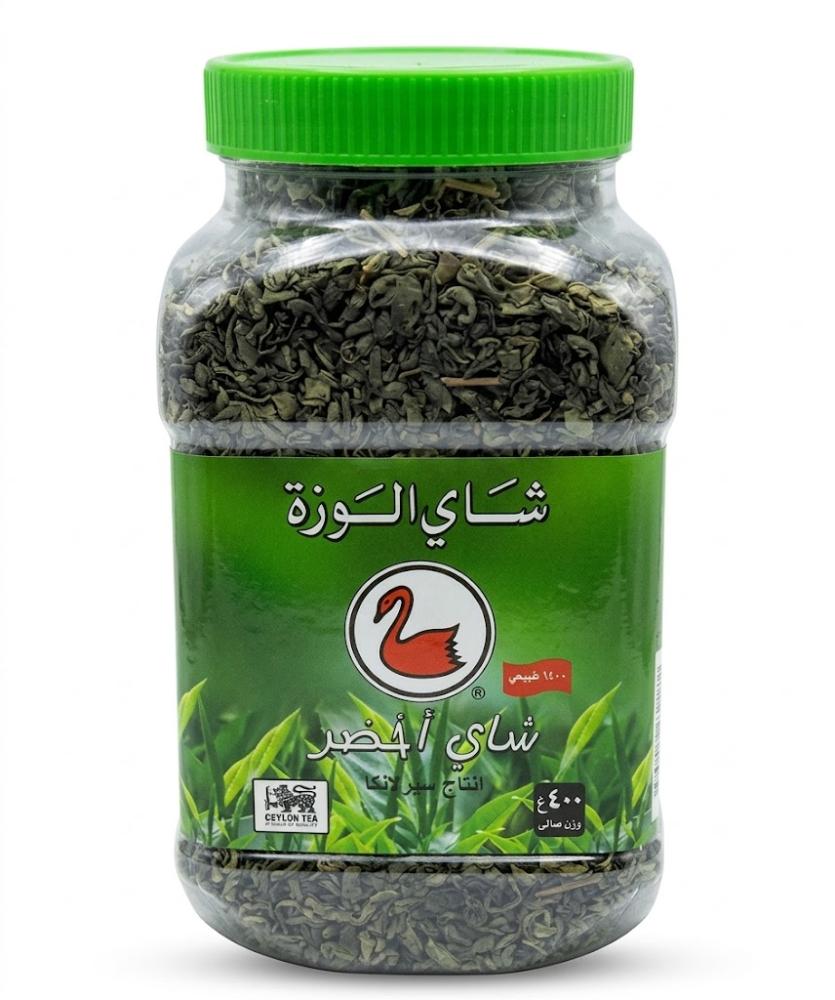 شاي الوزة شاي اخضر 400 جرام علبة بلاستيك