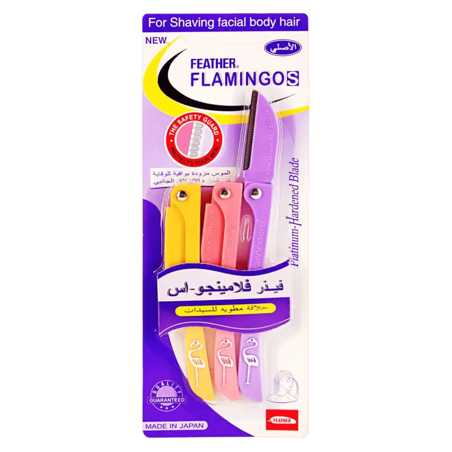 امواس فيذر فلامينجو اس شفرات حلاقة 3 قطع موس