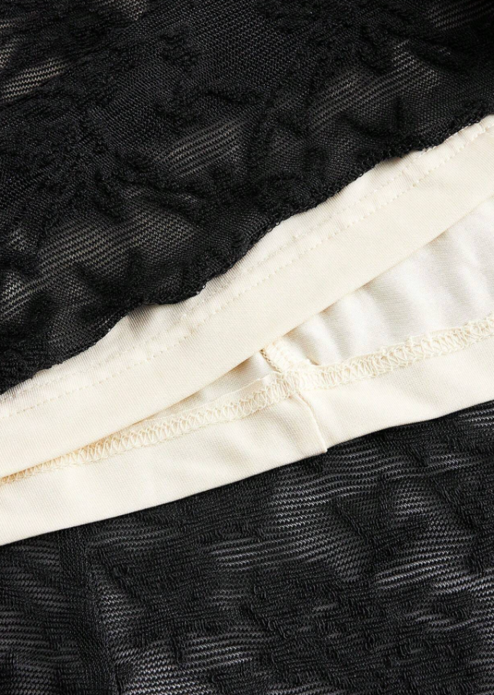 SHEIN MOD فستان طويل الأكمام بلون الكريمي، مناسب للحفلات والسهرات ومناسبات العطلات