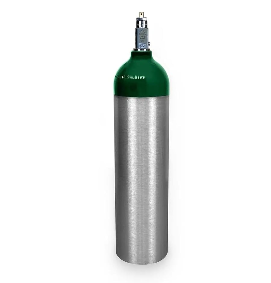 أسطوانة أكسجين 3 لتر ألمونيوم (3L Aluminum Oxygen Cylinder)
