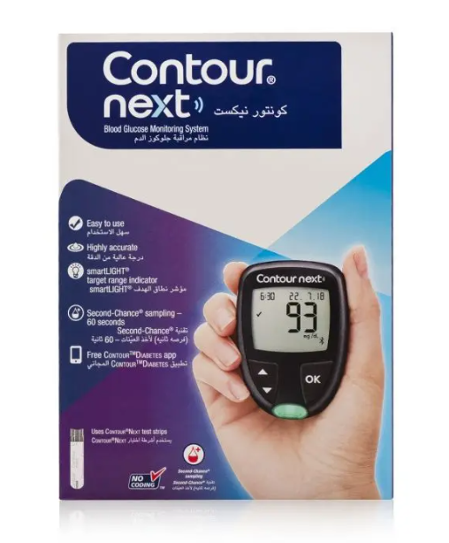 جهاز فحص السكر في الدم شركة كونتور نكست (Contour Next)