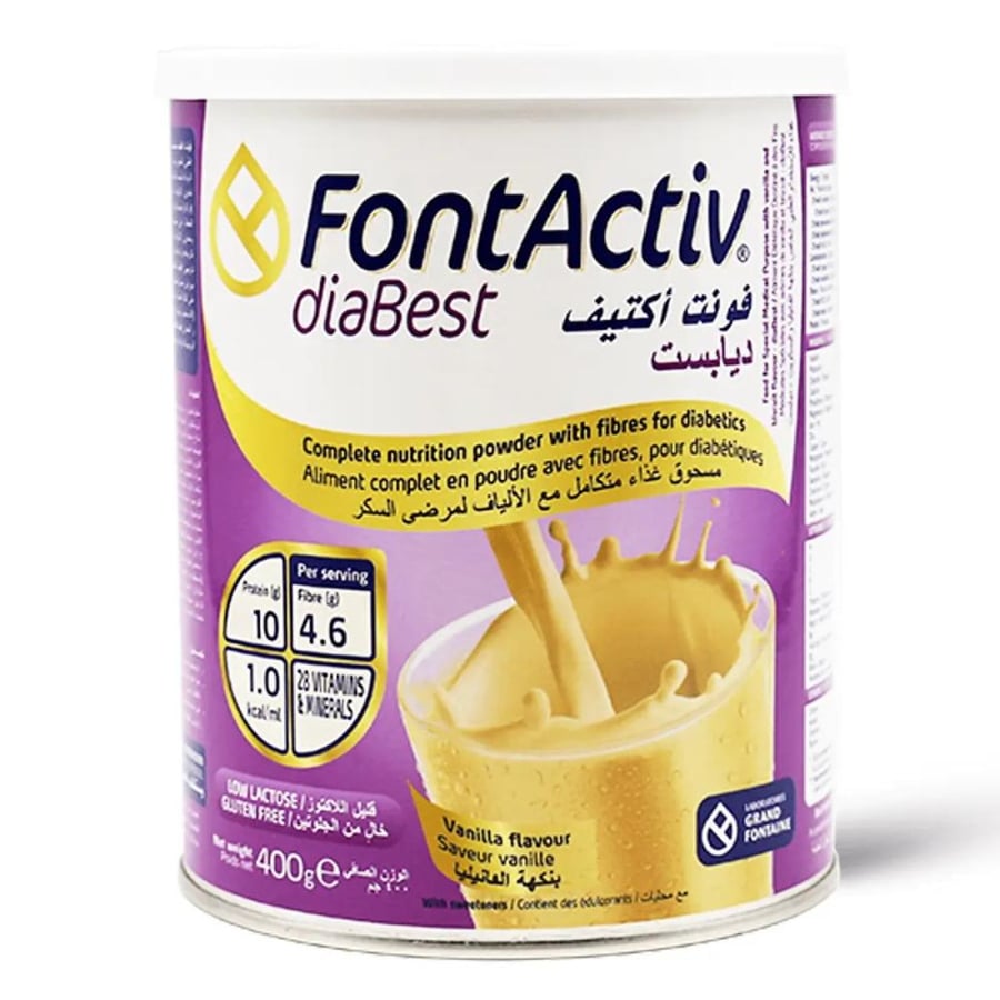 فونت أكتيف ديابست مسحوق غذاء لمرضي السكر 12 400X جم