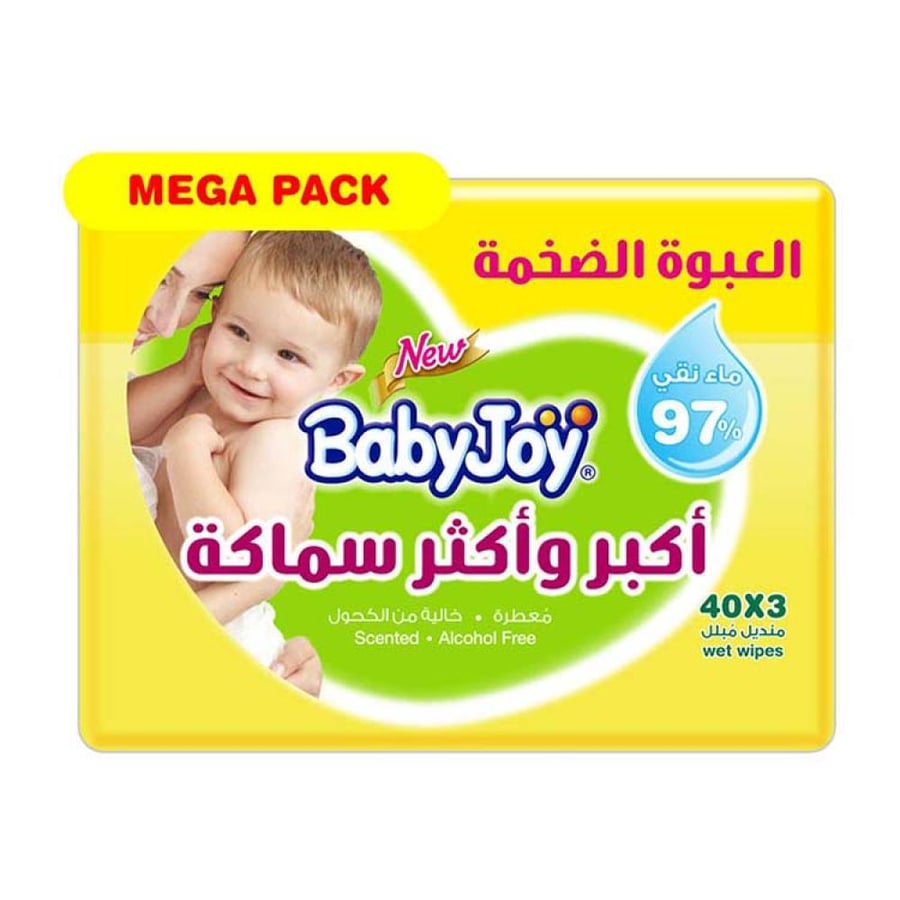 بيبي جوي مناديل أطفال سميكة 40*3 منديل
