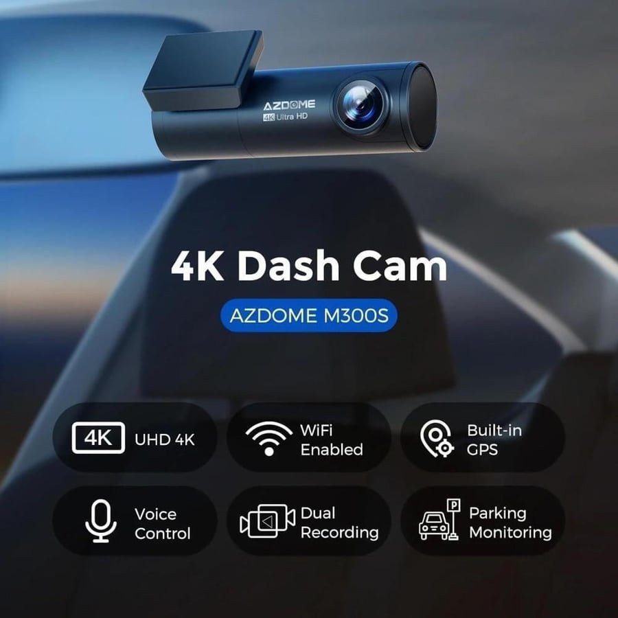 Dash camera Ouzdom M300S two cameras