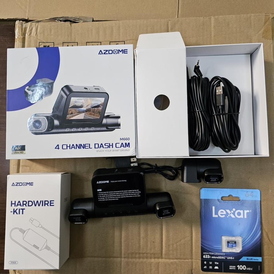 Dash cam Ouzdom M660 four cameras