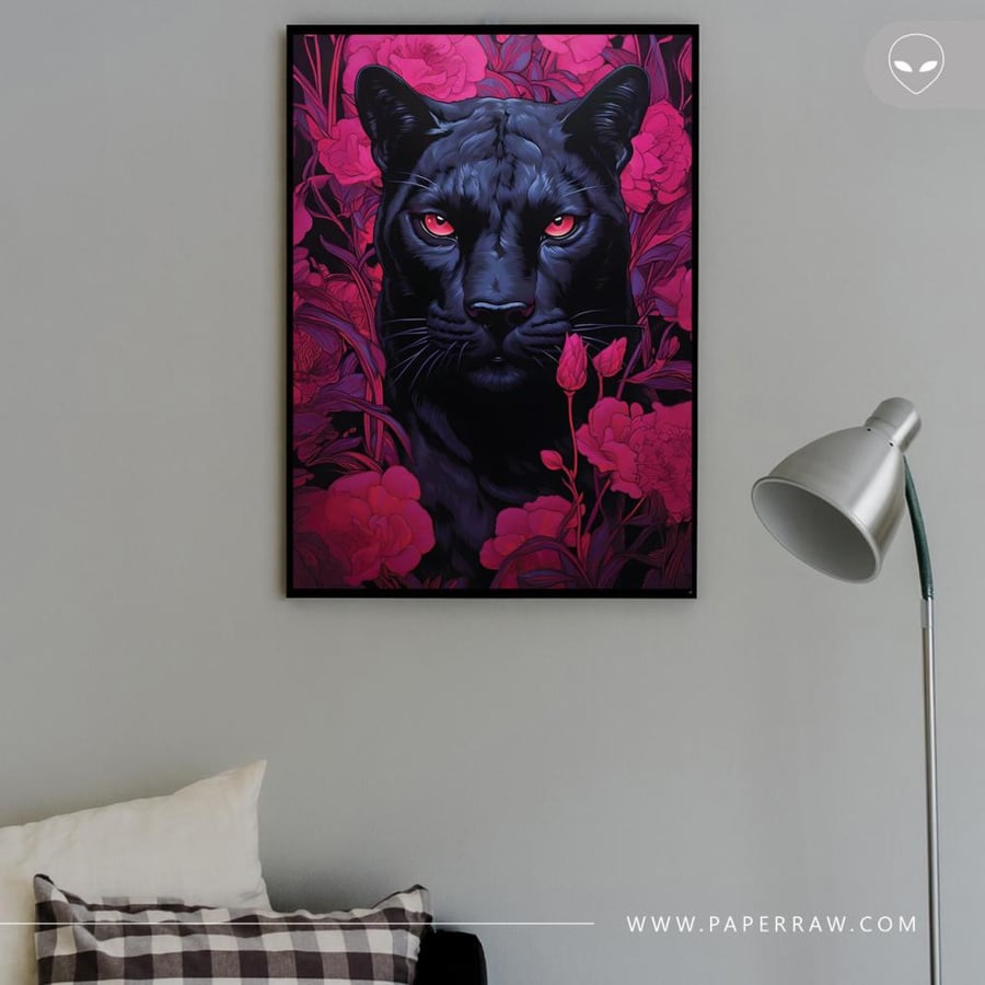 لوحة جدارية البانثر الأسود – The Black Panther
