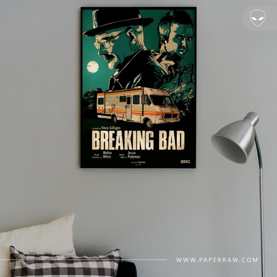 لوحة جدارية Breaking Bad