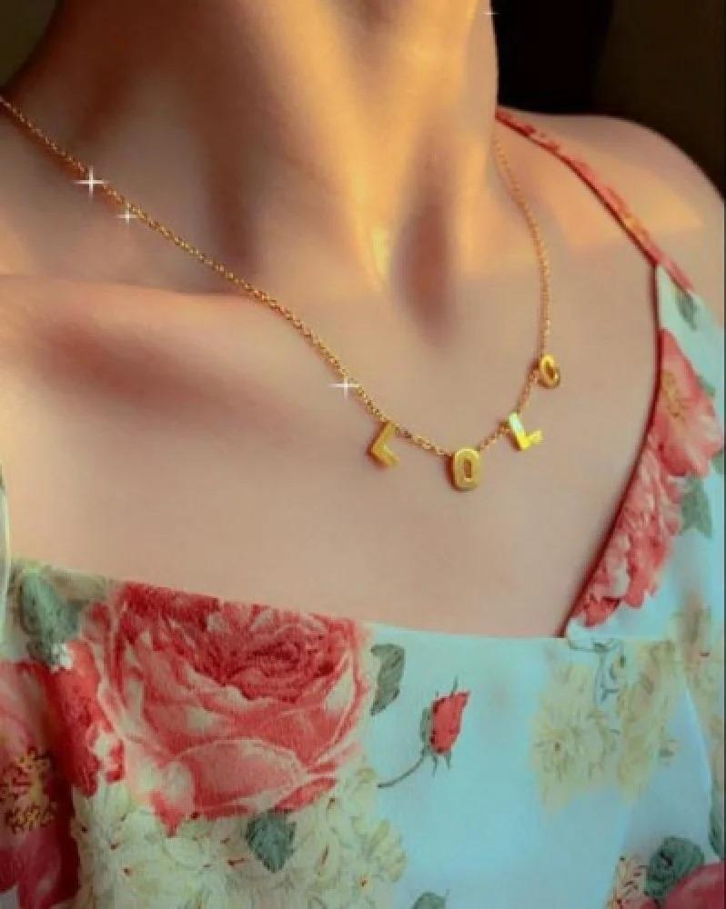 Letter necklace, custom design