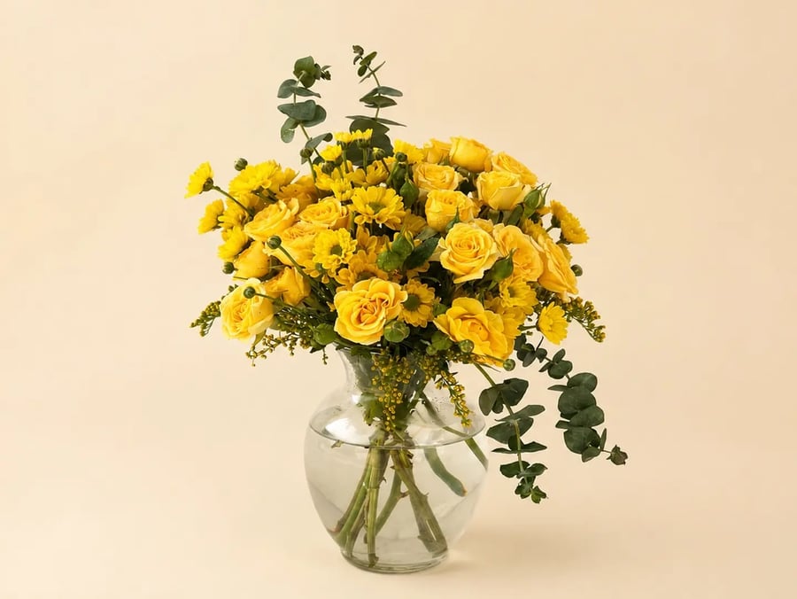 فازة جولدن بلوم من AWE FLORAL